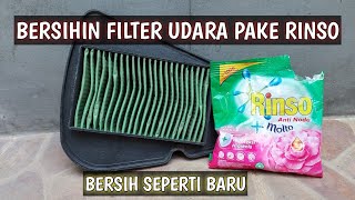 BERSIHIN FILTER UDARA NGGAK HARUS RIBET | CUKUP PAKE RINSO SAJA