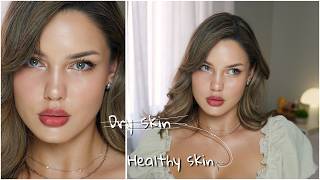 best makeup for dry skin | healthy skin under makeup + new products!!