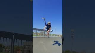 crazy sketchy bri flip on pro scooter #shorts