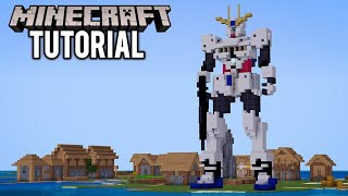 MINECRAFT : How To Build Gundam Narrative 機動戦士ガンダムNT (ナラティブ)