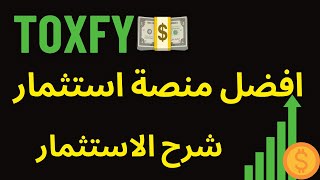 شرح الاستثمار في منصة toxfy | شرح منصة toxfy | الاستثمار في منصة toxfy | افضل منصة استثمار |