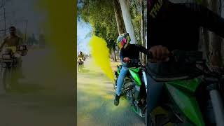 Dominar 400 Holi Experiment #shorts #holi #dominar400 #trending #experiment #youtubeshorts