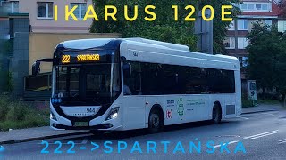 [200 sub special] | 🚌[222] Timelapse: Przejazd Ikarusem 120e w kierunku Spartańska (cała trasa)