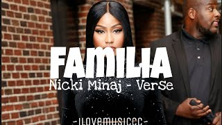 Nicki Minaj - Familia [Verse - Lyrics]