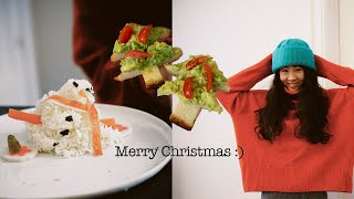 NYC Diaries | Making a pretty Christmas themed meal was harder that I thought!