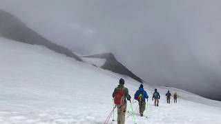 Descending Iceland's Snaefellsjokull Volcano and Glacier