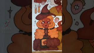 Autumn witches marker illustration 🧡✏️🎃✨