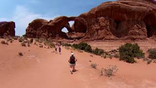 Double Arch - Arches National Park 360 Vr (4k)