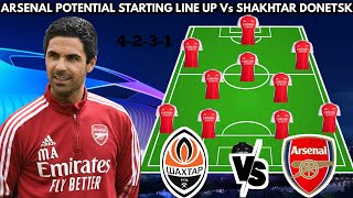 🚨 ARSENAL BEST STARTING LINE UP VS SHAKHTAR DONETSK✅ UEFA CHAMPIONS LEAGUE 2024/2025