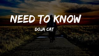 Doja Cat - Need To Know (Lyrics) "you're exciting boy come find me"