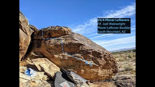 V3/4 Plover Leftovers, South Mountain Bouldering