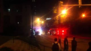 Car Fire at CMU on Forbes Ave