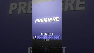 Text Glow Tutorial in Premiere Pro