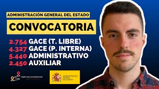 CONVOCATORIA de la ADMINISTRACIÓN GENERAL DEL ESTADO - COMENTARIO Y ANÁLISIS