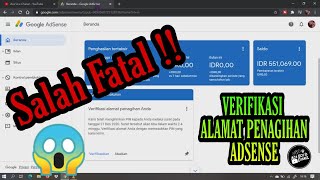 CARA VERIFIKASI ALAMAT PENAGIHAN ADSENSE | VERIFIKASI PIN ADSENSE 2021