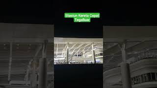 BERLIAN DIMALAM HARI ..! Penampakan Malam Stasiun Kereta Cepat Tegalluar