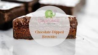 Chocolate-Dipped Decorated Brownies