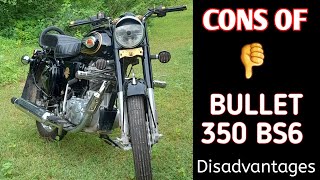 CONS OF BULLET 350 BS6 2022❗️Bullet 350 BS6 Standard Disadvantages BIKE MODIFICATION @rkcreations03