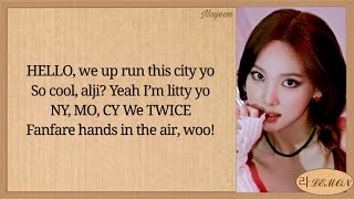 TWICE HELLO Easy Lyrics