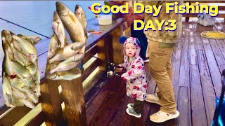 Day 3 of our GulfShores fishing trip; surf fishing, pier fishing, and dodging the rain!