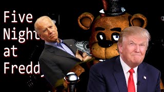 Donald Trump and Joe Biden argue over the FNAF timeline