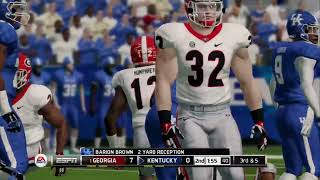 NCAA Football 14 Georgia vs Kentucky 2024 Gameplay Xbox 360