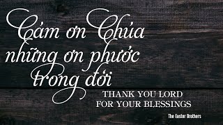 Karaoke | Cám ơn Chúa những ơn phước trong đời  | Thank You Lord for Your Blessings on Me