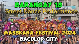 Barangay 18 Street Dance Performance - Masskara Festival 2024 - Bacolod City // CharrieTv