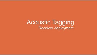 Acoustic Tagging: Receiver Deployment