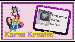 rosette reverse easel card