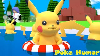 LEGO POKEMON - FUNNY SWIMMING POOL PIKACHU EPISODE