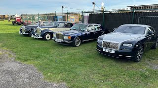 Canvey Island Transport Museum Birthday Show, the Police close the road on route.