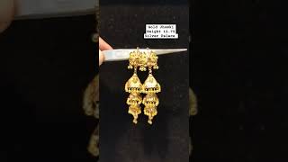 Gold Jhumki #gold #jewellery #jhumji #goldaccessories #jewelry #goldjewellery #earrings #earring 💕💖