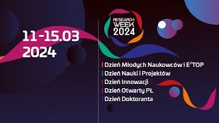 Research Week 2024. Dzień 5. Doctoral Candidate Day