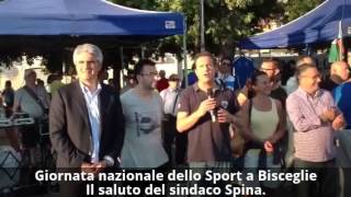 Giornata dello sport. Il saluto del sindaco Spina