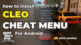 How to install Cleo Cheat Menu in GTA San Andreas Android | How to Add Cheat Menu in GTA San Andreas