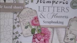 Letters & Flowers stamperia Scrapbooking