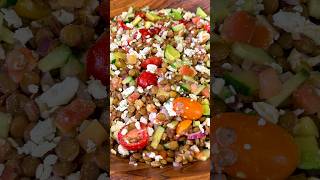 Ensalada de Lentejas Easy Lentil Salad Recipe #shorts