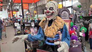 Halloween Decor 6 ft. Animated LED Jack-in-the-Box Home Depot  Pennywise Clown