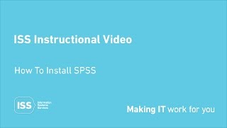 SPSS - How to download and install SPSS for Dublin City University students