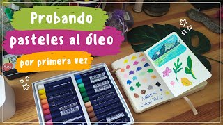 Probando pasteles al óleo por primera vez - Pinturas Faber Castell