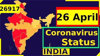 corona update 26 April:  Spread of coronavirus cases in indian states