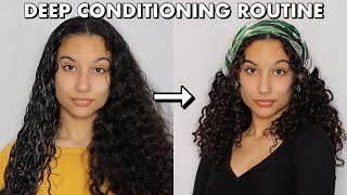 Deep Conditioning Routine for Curly Hair | Moisturized Curls