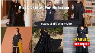 Plain Black Dress Designs #colorsoflifewithmusfira #viral