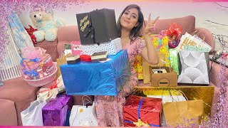 UNBOXING MY BIRTHDAY GIFTS | More than 100 gifts | #birthdaygifts #birthdaysurprise #proposalgifts