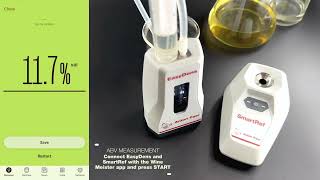 How to measure alcohol content in wine with the EasyDens & SmartRef Combo