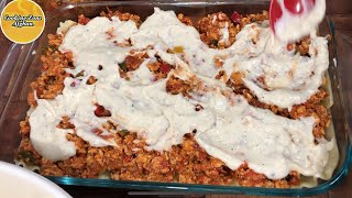 Chicken Lasagna by cooking zone Afghan Special￼ for After طرزتهیه لازانیا گوشت مر￼