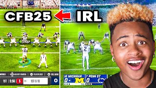 CFB 25 Recreates “Mo Bamba” PENN STATE Vs MICHIGAN - NEW Sights & Sounds