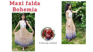 Maxi falda bohemia