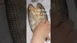 طريقة تنظيف الفسيخ و خليه من الجلد #تنظيف #الفسيخ